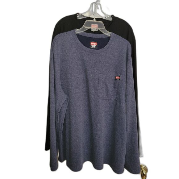 2 Shirts - Gray & Black - Wrangler - 2XL - Picture 1 of 9